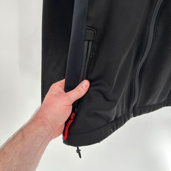 Columbia Black Omni Shield Full Zip Black Red Jacket Size Medium - Picture 9 of 14
